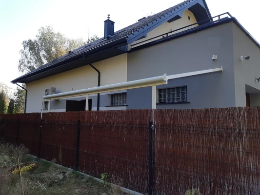 Auvent de terrasse en aluminium Sierra Palram - Canopia 3 x 5,46 m blanc