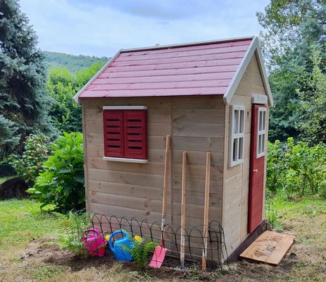 Houten kinderhuisje voor in de tuin Anthony