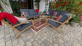 Braga Wood Coffee 8 Garden Point luxe tuinset