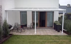 Auvent de terrasse en aluminium Sierra Palram - Canopia 3 x 5,46 m blanc